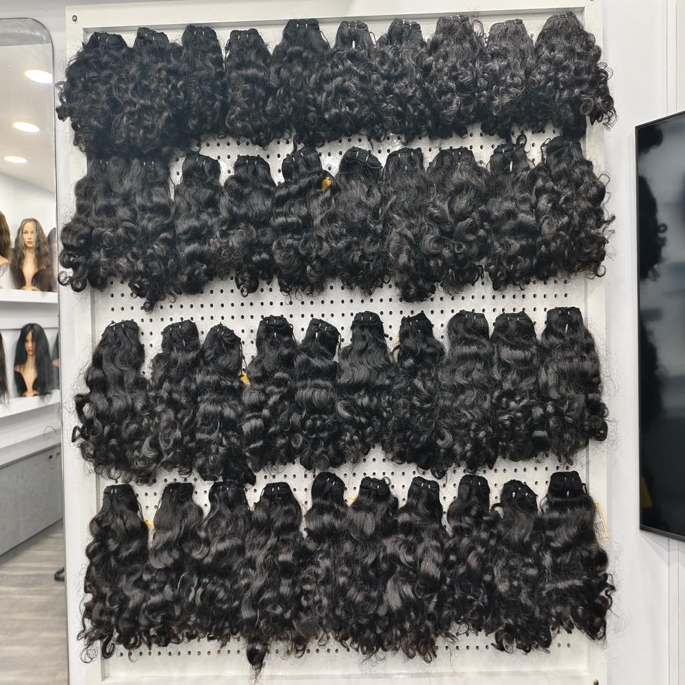 Remy Pure Natural Curly Machine Weft