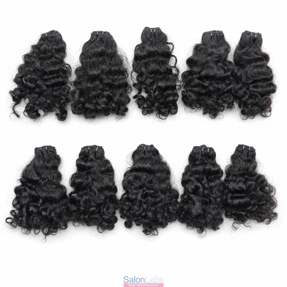 Machine Weft Curly Human Hair