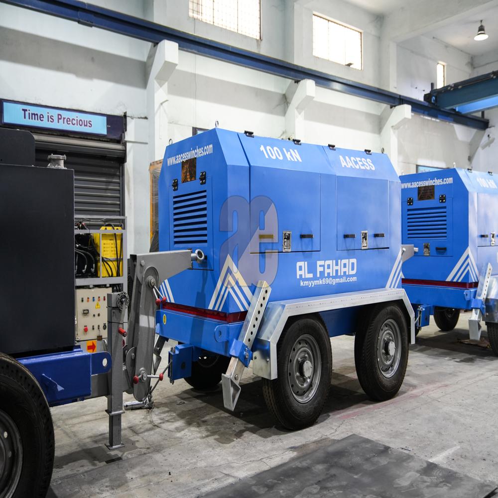 10 Ton Cable Pulling Winch Machine - Color: Customized