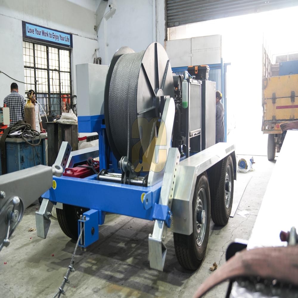 10 Ton Cable Pulling Winch Machine - Color: Customized