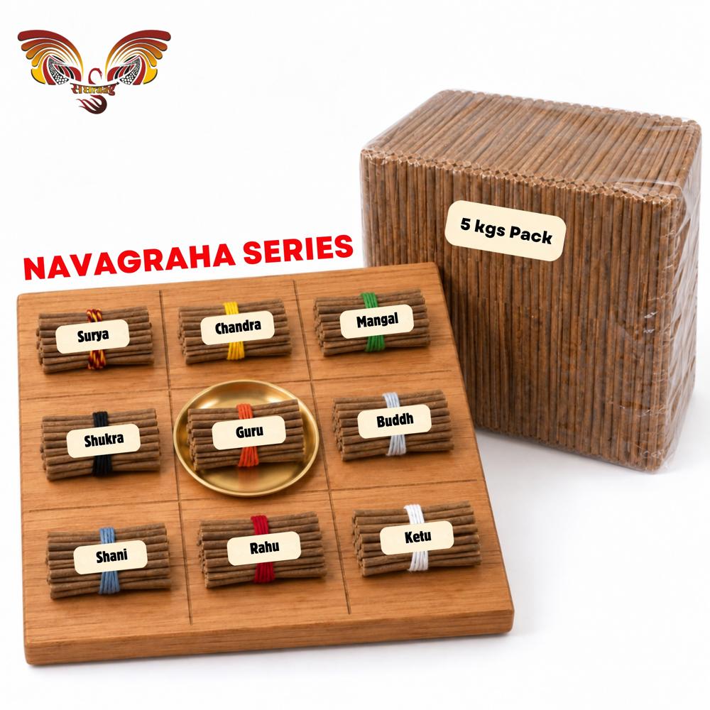 Natural Cow Dung Navagraha Dhoop Sticks - 9 Graha Dhoop Sticks