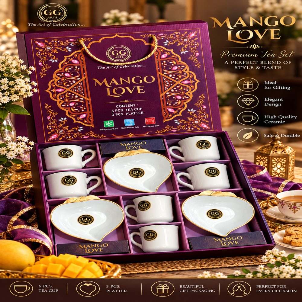 Tea Cup & Platter Set - Ceramic Type: Premium Ceramic