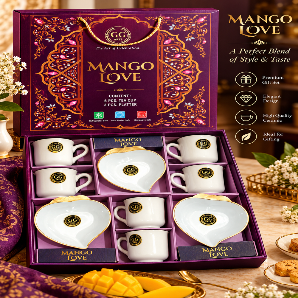 Tea Cup & Platter Set - Ceramic Type: Premium Ceramic