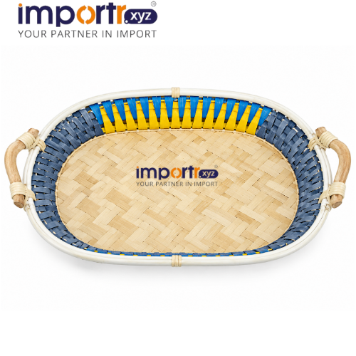 Designer Wicker Basket - Dimension (L*W*H): 50 39 7 Centimeter (Cm)