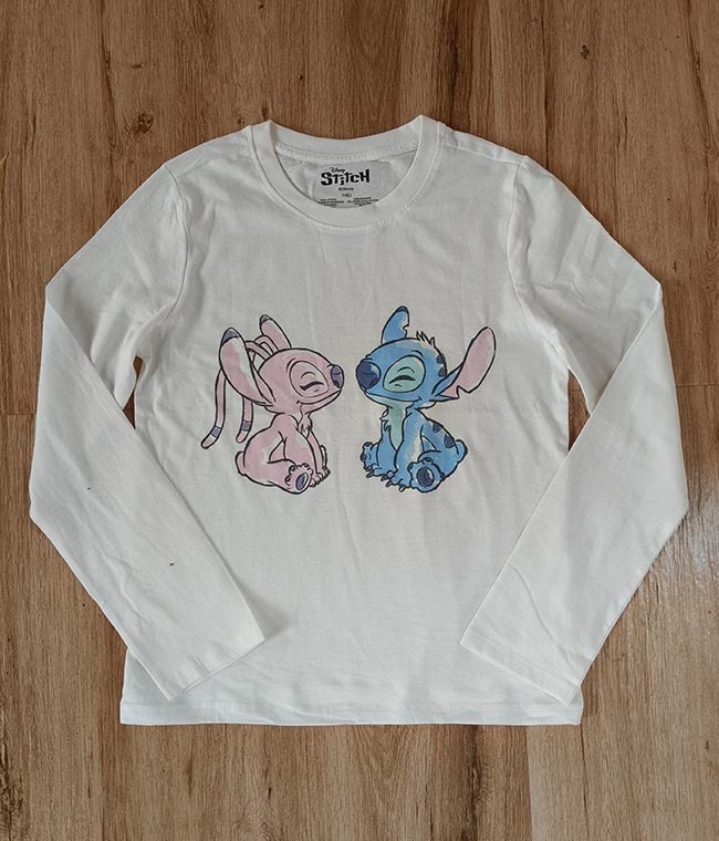 G22340 Girls Long Sleeve Printed Tops