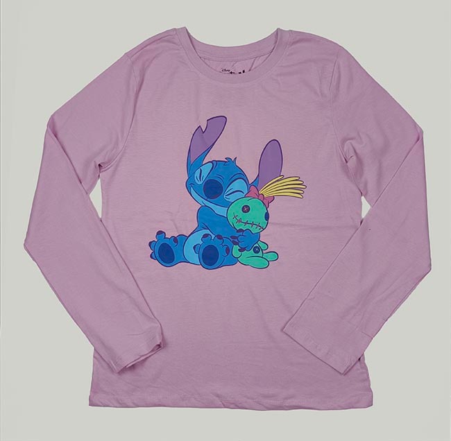 G22340 Girls Long Sleeve Printed Tops