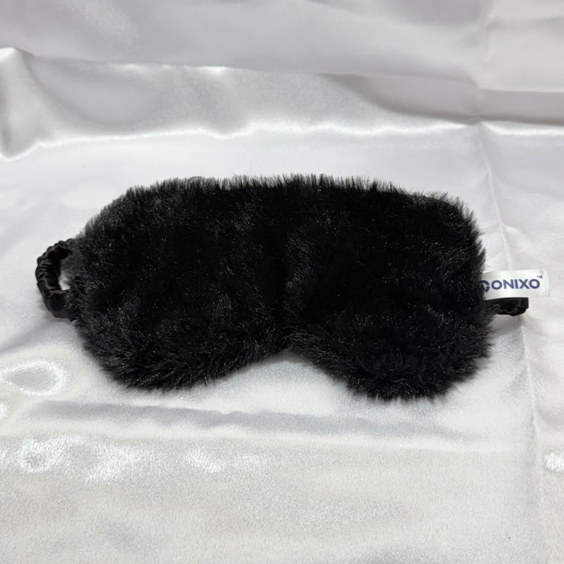 Black Furr Eye Mask