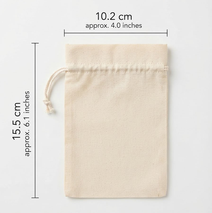 Plain Cottom Drawstring Bag
