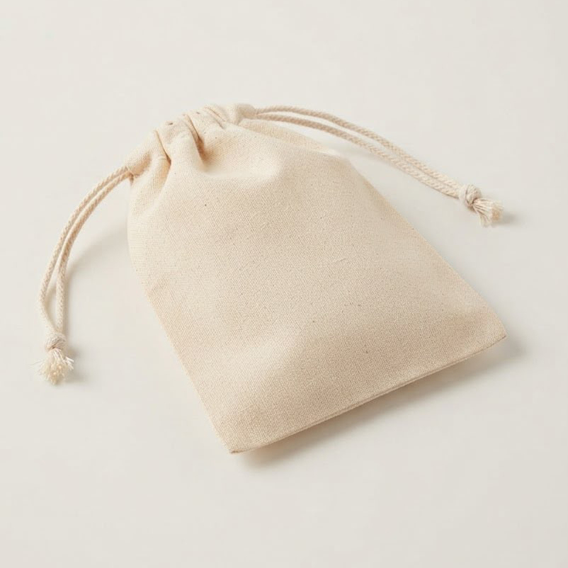 Plain Cottom Drawstring Bag