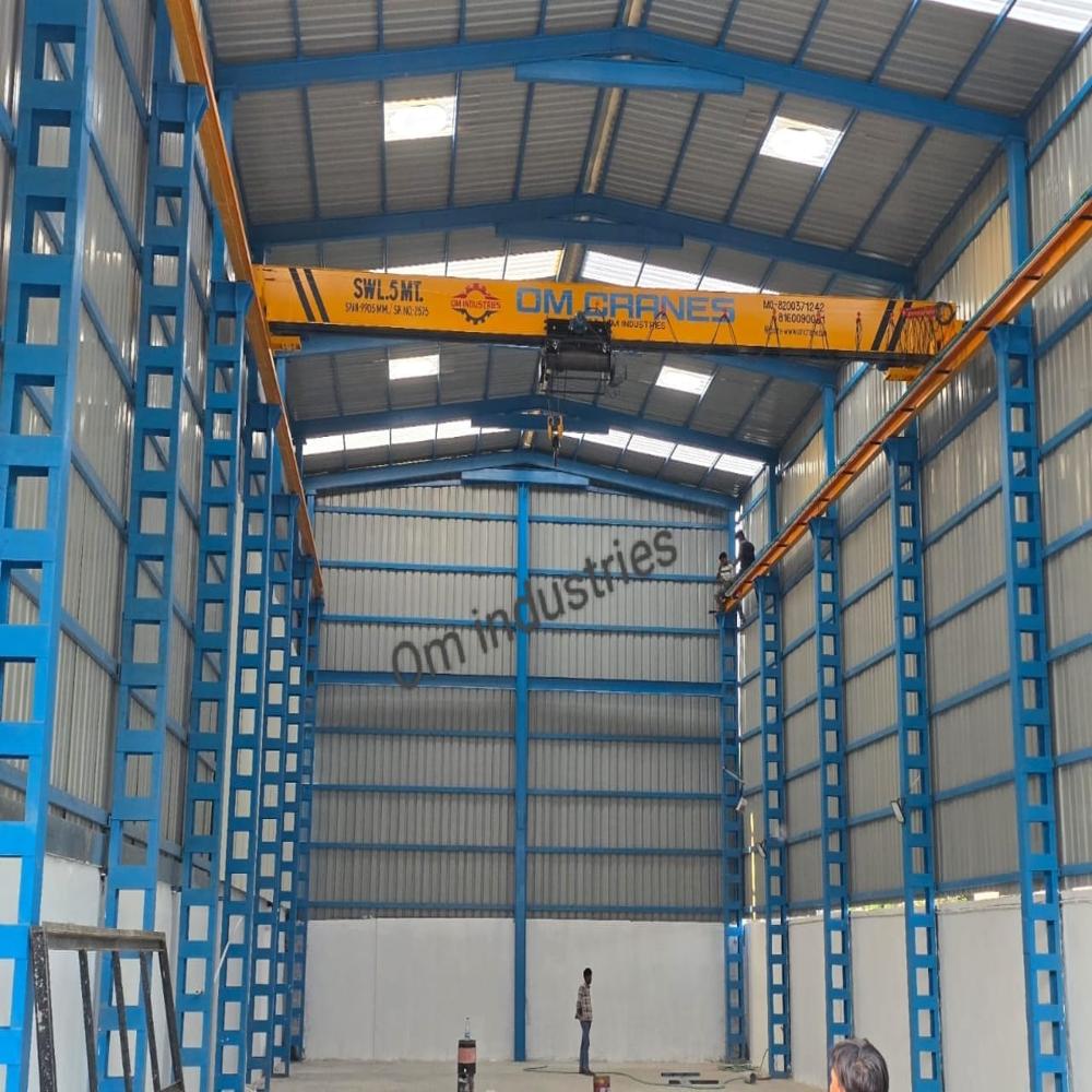Single Girder Eot Cranes - Color: Yellow