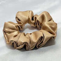 Satin Hair Scrunchies - Color: Beige/champagne