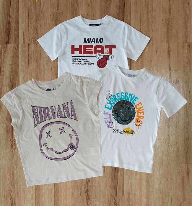 G22339 Girls Printed T-Shirts