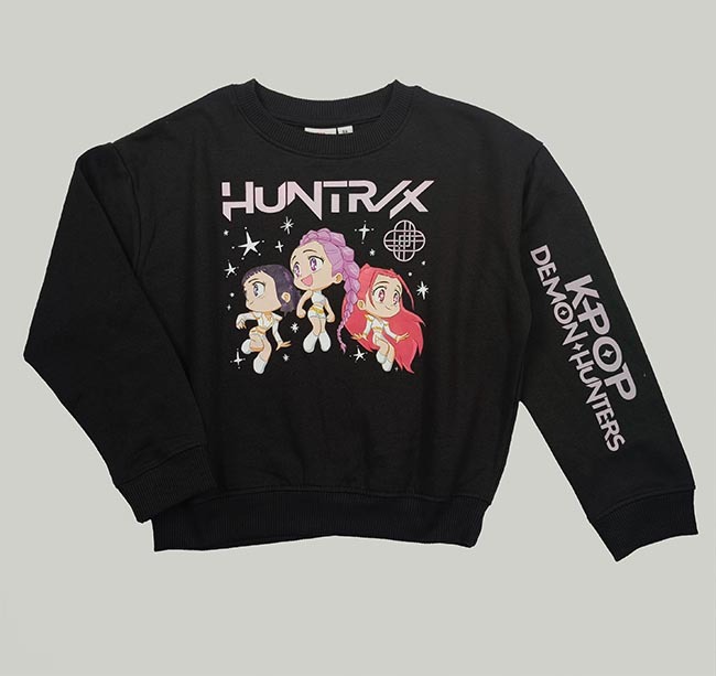Girls Printed Pullover Sweatshirts