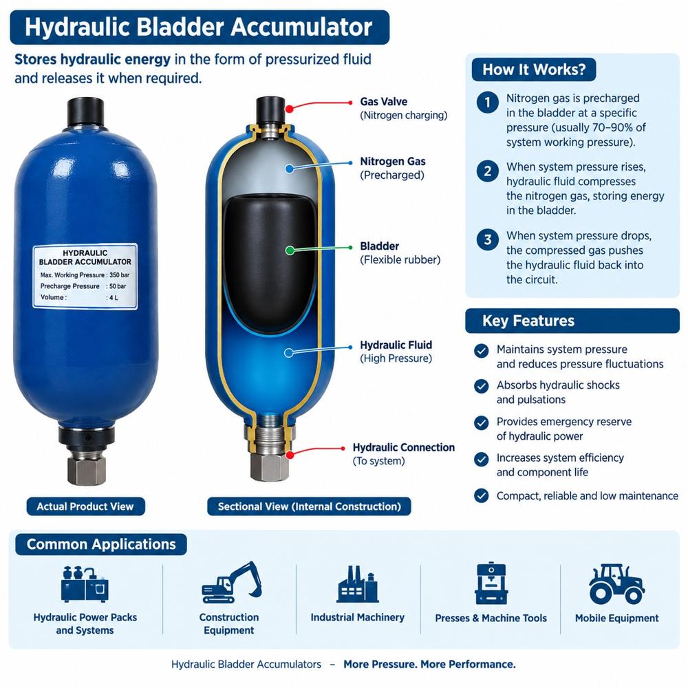Epe Hydraulic Accumulator - Color: Black