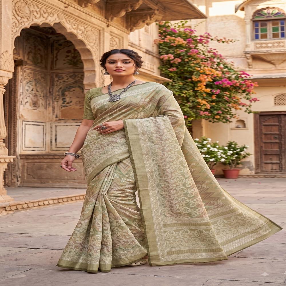 Premium Kaveri Silk Saree with Traditional Woven Design