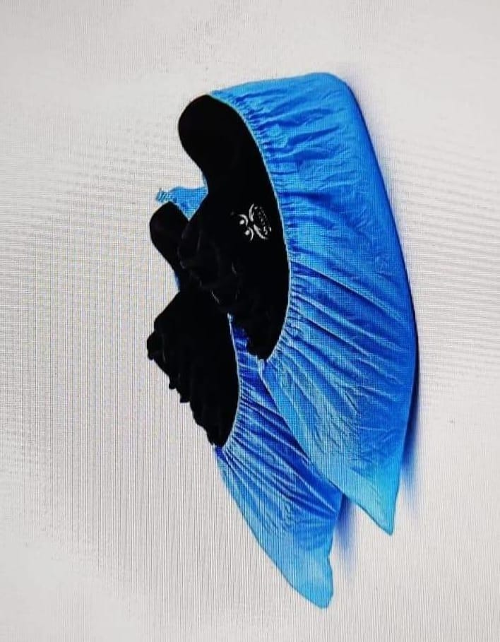 DISPOSABLE NON WOVEN SHOE COVER WITH THICK ELASTIC PAIR