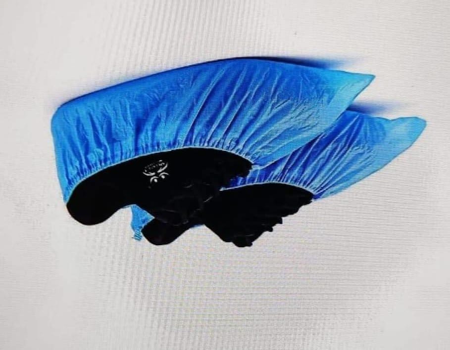DISPOSABLE NON WOVEN SHOE COVER WITH THICK ELASTIC PAIR