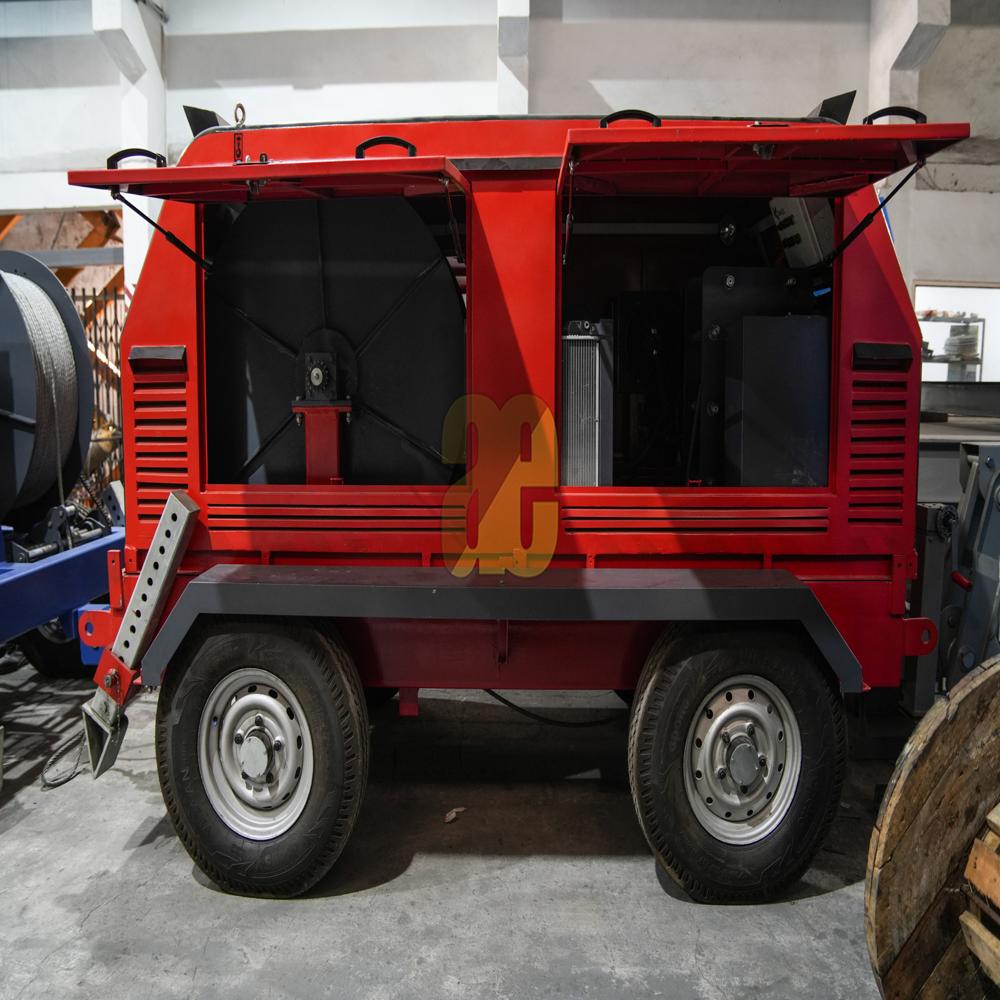 150 Kn Cable Pulling Capstan Winch - 3500x1950x2100 Mm, 150 Kn Load, 1000 M Drum Capacity | Automatic Hydraulic Brake, Remote/manual Control, Safety Features
