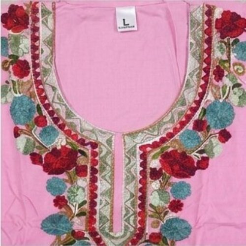 Blush Rose Floral Embroidered Kurta & Trouser Set