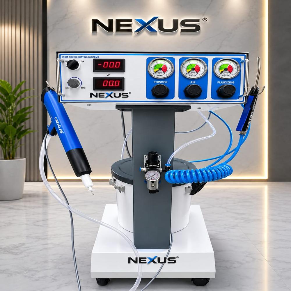 Manual Powder Coating Machine - Color: Yellow