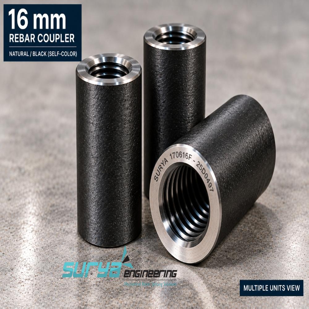 EN8D Rebar Coupler for TMT Bar Connections