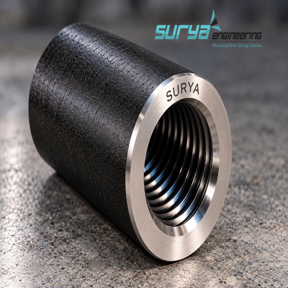EN8D Rebar Coupler for TMT Bar Connections