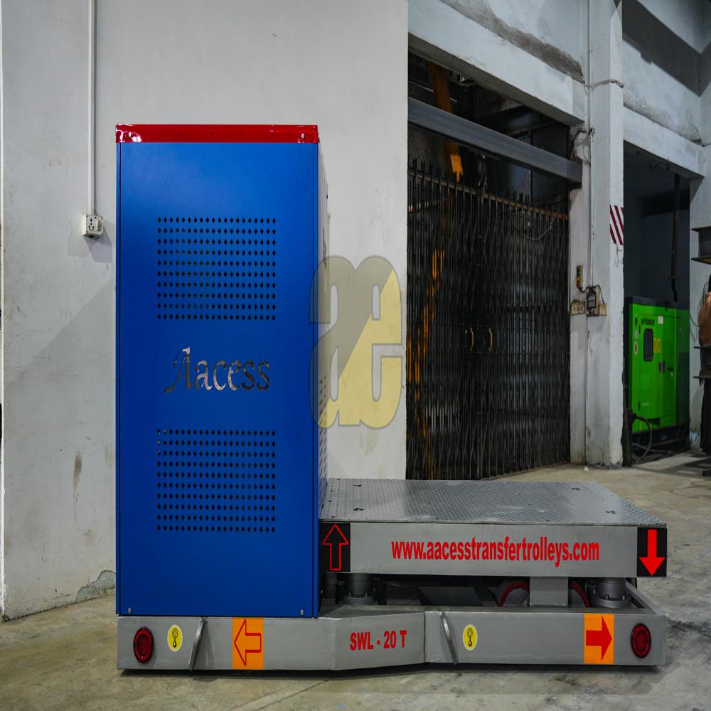 Battery Operated Trackless Trolley With Lifting Platform