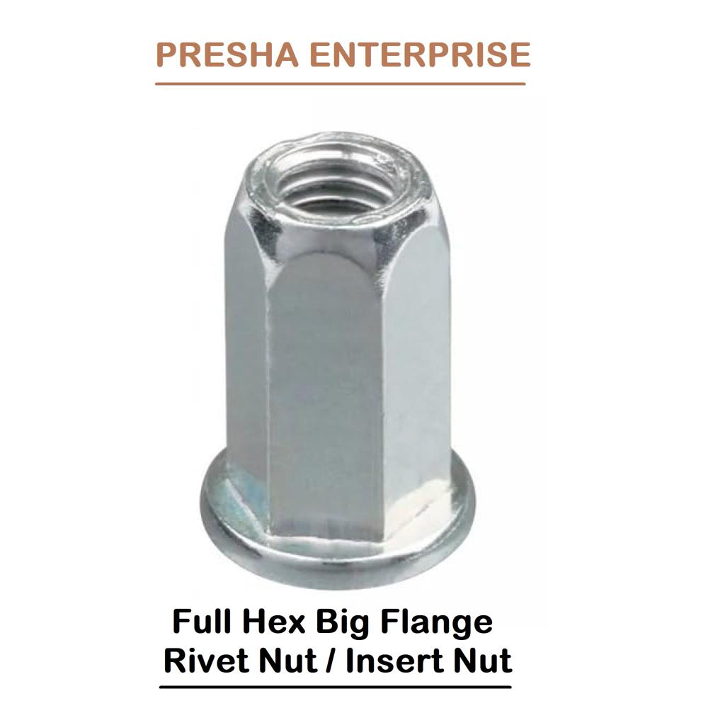 Full Hex Big Flange Rivet Nut / Insert Nut