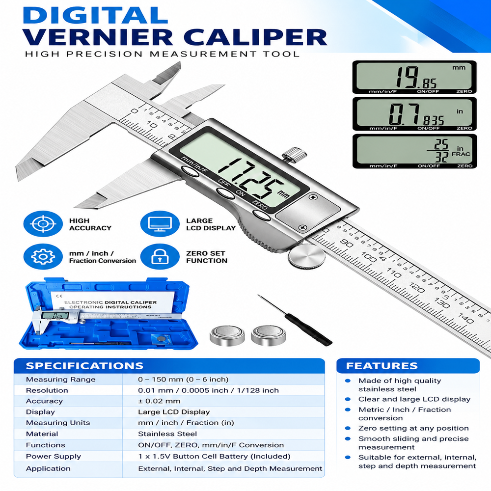 Digital Vernier Caliper 0-150mm