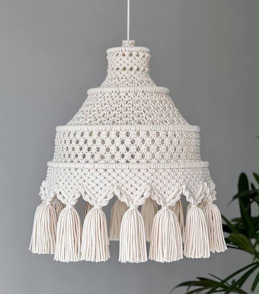 Macrame Jhalar Lamp