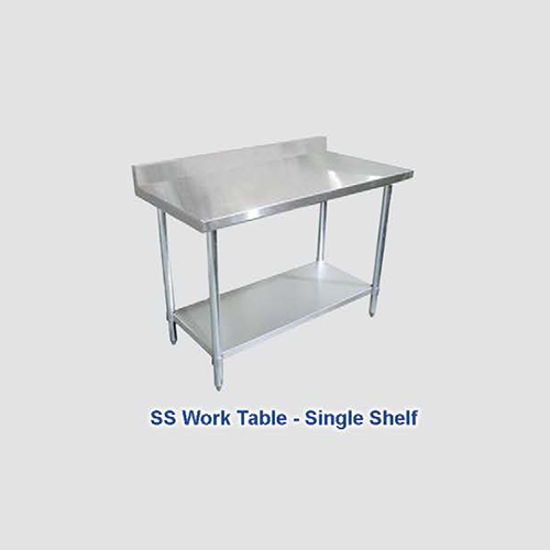 SS Single Shelf Work Table