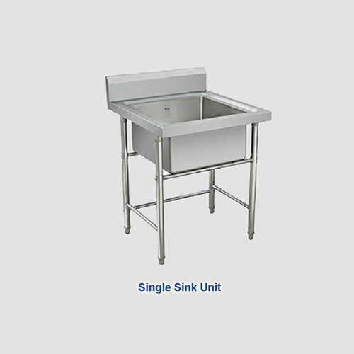 SS Single Kitchen Sink Unit