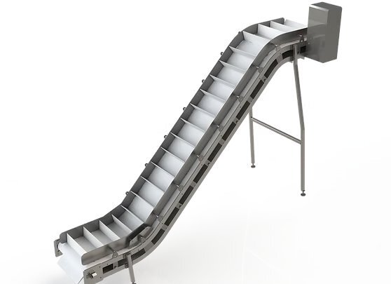 Z-Elevator for Vegetable Process Lines