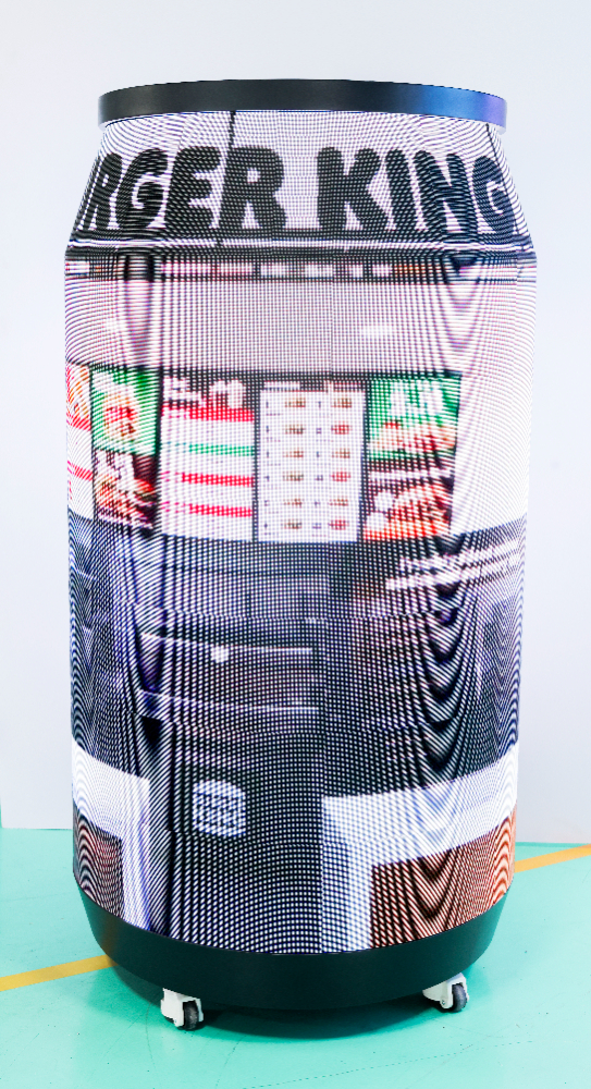 Curved Cylinder LED Advertising Display