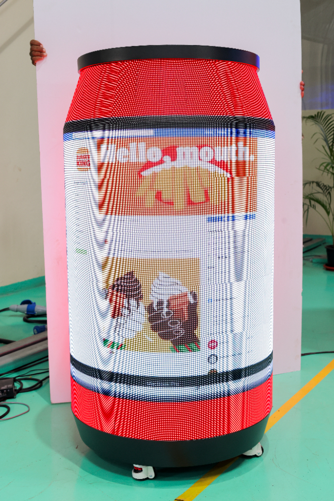 Cylindrical Commercial LED Screen