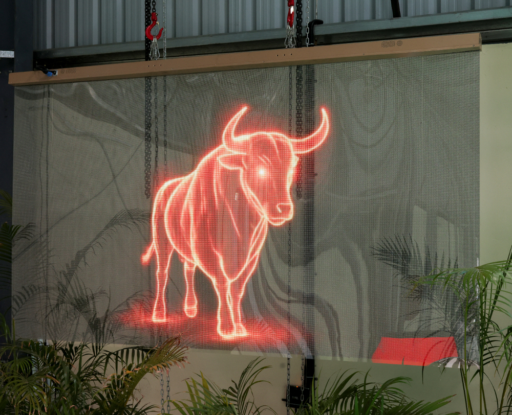 Transparent Holographic LED Display