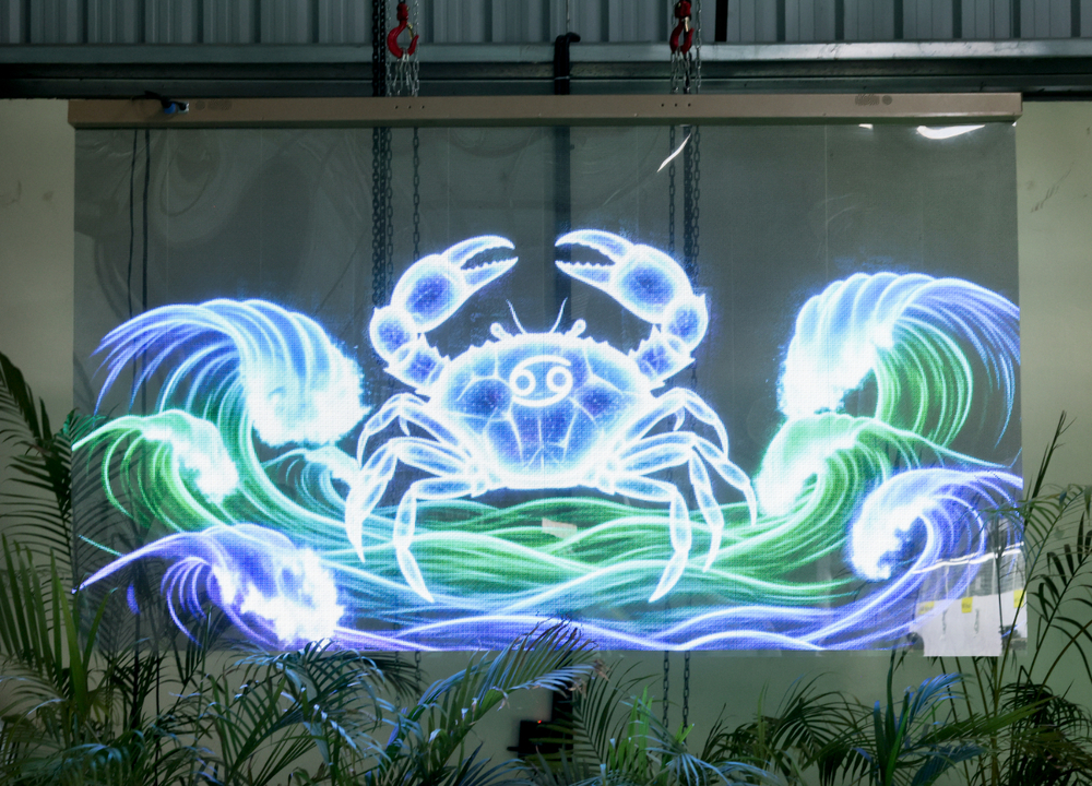 Hanging Holographic LED Display