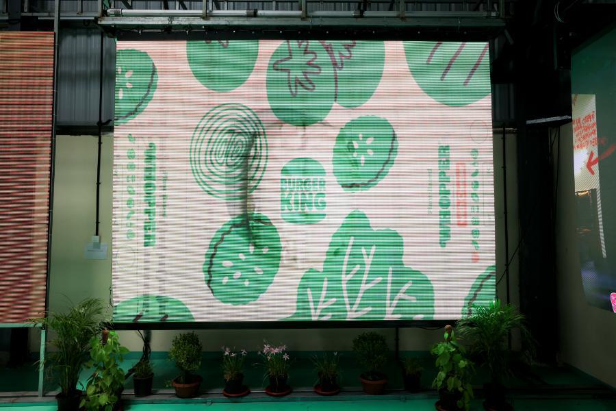 Curtain LED Promotional Display