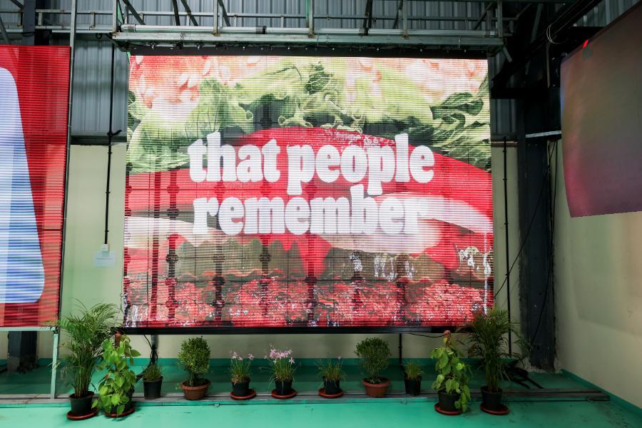 Curtain LED Brand Display