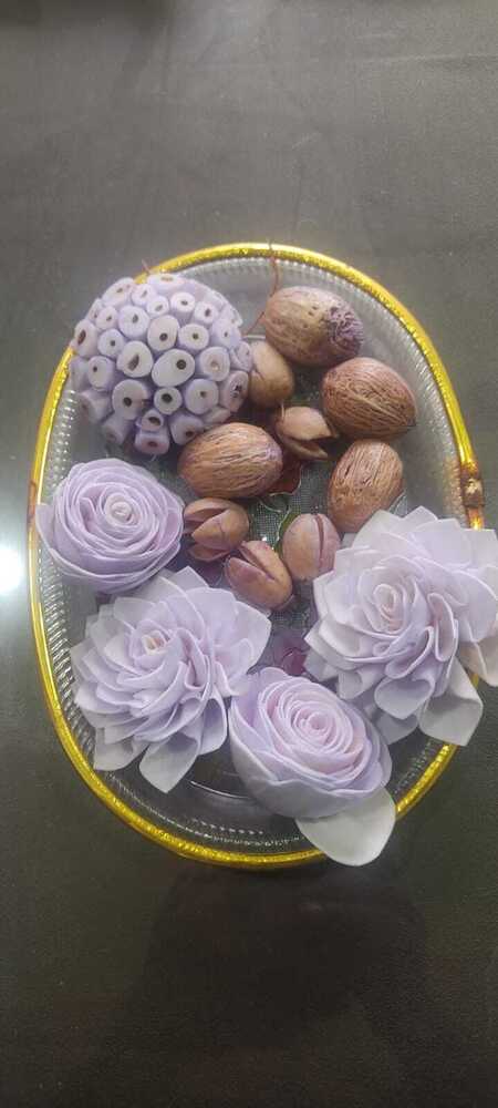 Lavender Sola Flower & Pod Arrangement
