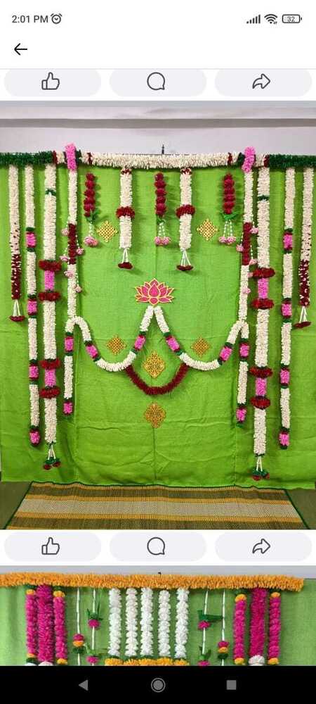 Traditional Decorative Flower Garland Set