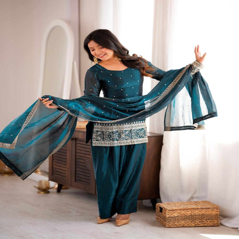 Fendy Silk Farshi Salwar Set