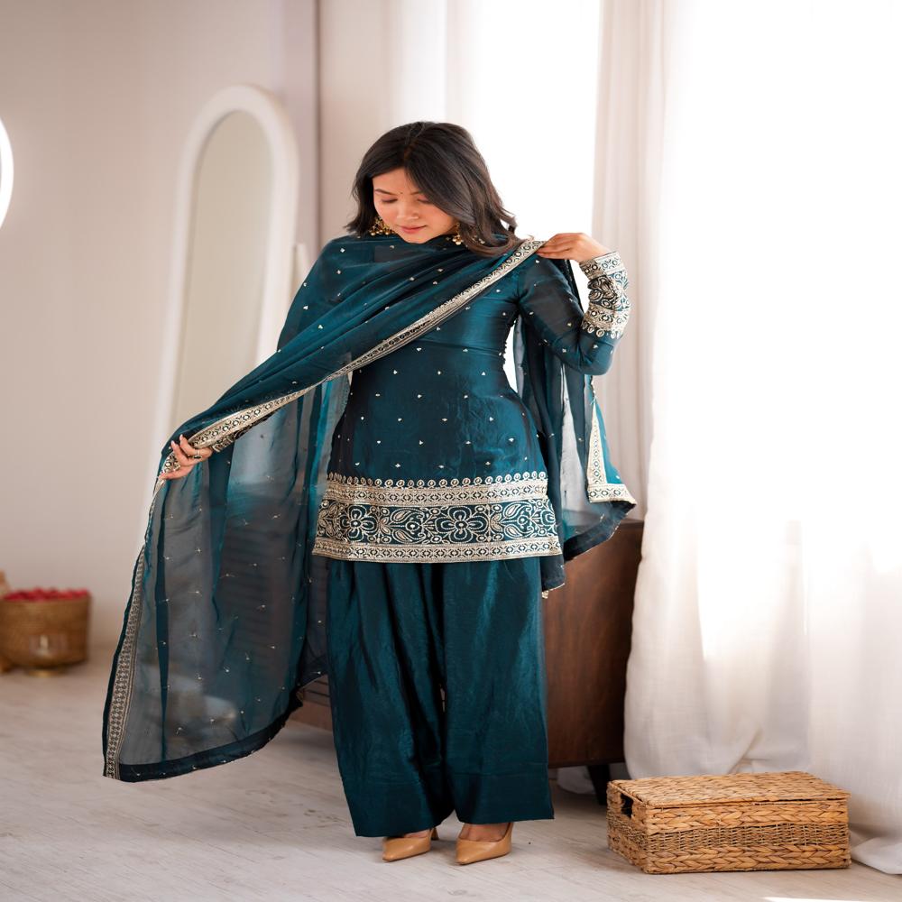Fendy Silk Farshi Salwar Set