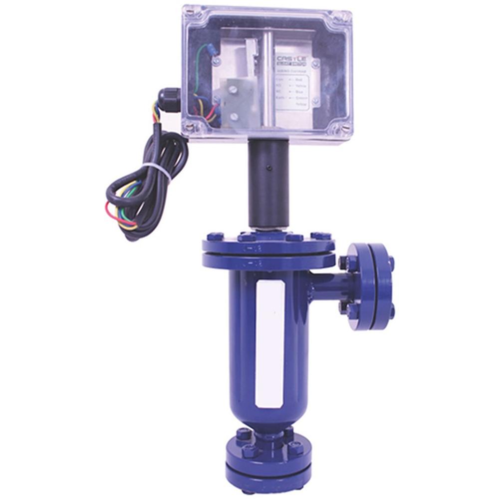 Float Switch - R717/r22/r502/r404a Compatible, Max 28 Bar Pressure | Adjustable Level Differential, Transparent Cover, Blue Color