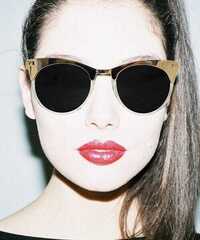Stylish Oversized Black Lens Sunglasses