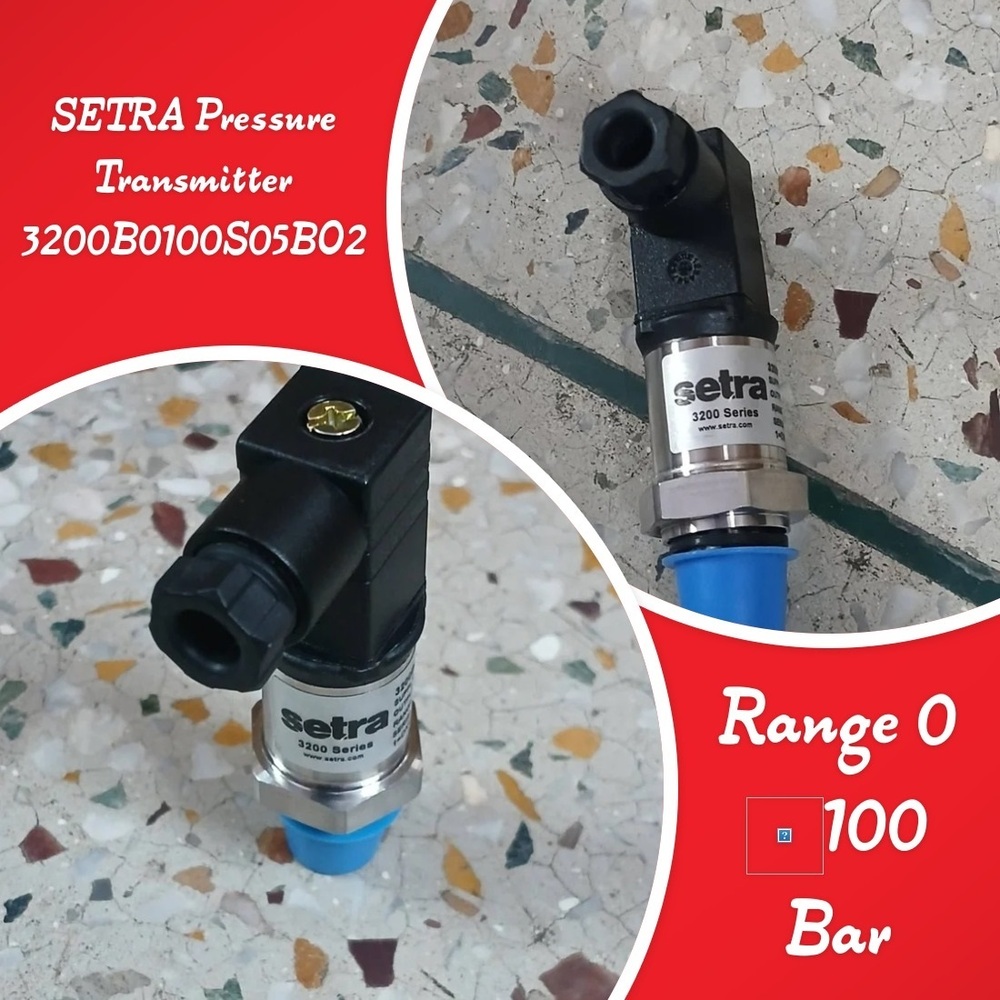 SETRA Pressure Transmitter Part No 3200B0100S05BO2 Range 0 TO 100 Bar New Delhi, Noida, Ghaziabad, Faridabad