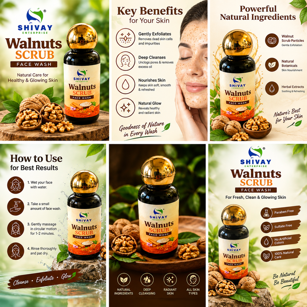 Walnuts Scrub Face Wash - Features: Sulfate Free