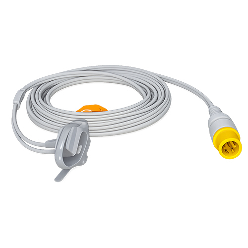 3 Mtr Contec 6 Pin Round Spo2 Probe - Color: White