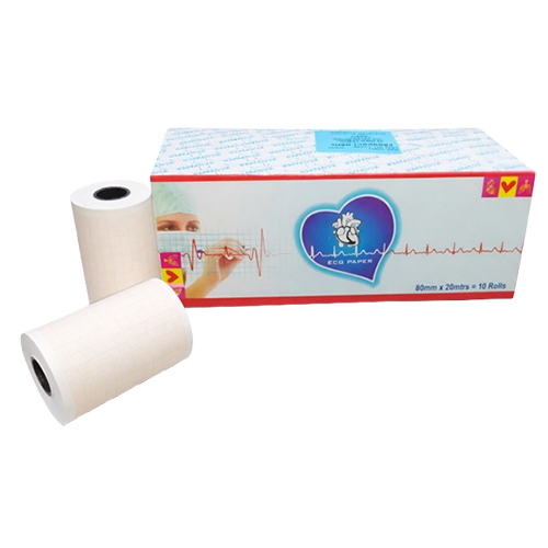80 Mm X 20 Mtr Ecg Paper - Color: Orange Graph