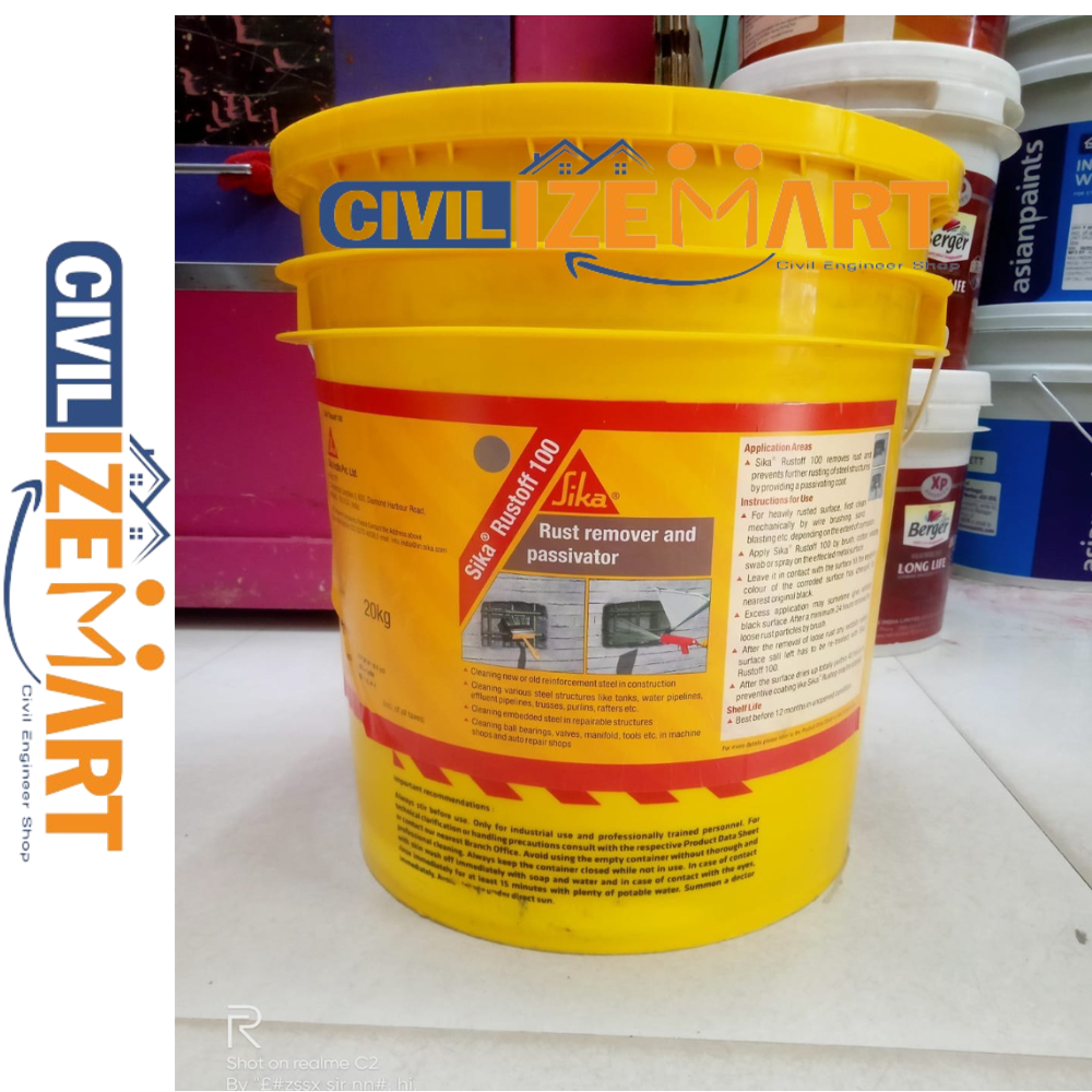 Sika - Sika Rustoff-100, Rust Remover 20Kg - Cas No: Not Disclosed / Mixture